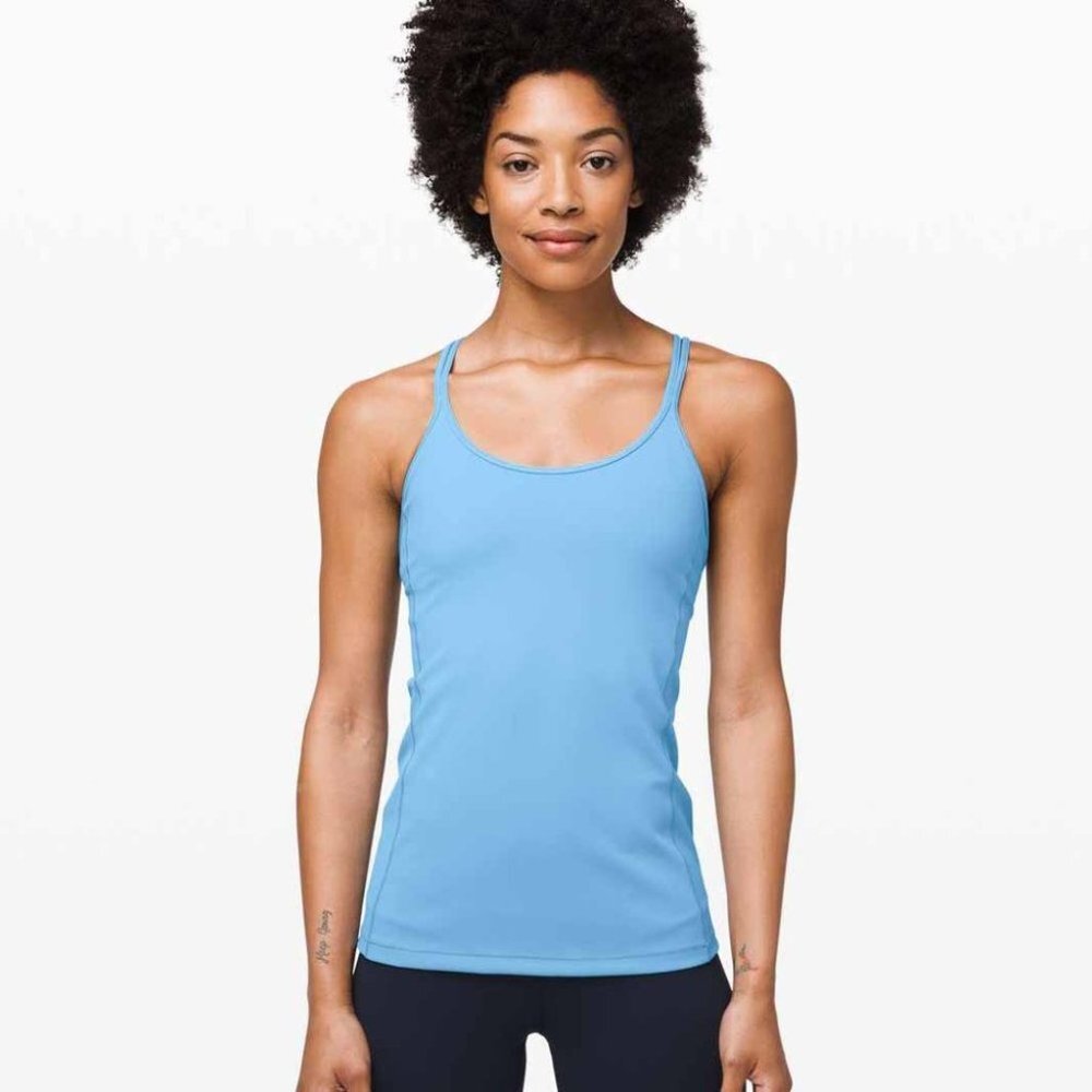 Lululemon Free To Be Tank *Everlux Aqua Smoke Blue | 2 - Picture 2 of 7